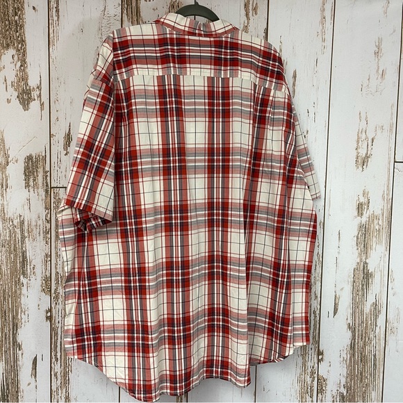 C.E. Schmidt, Plaid Button Down Short Sleeve Shirt Size 4XL. Excellent condition - Picture 5 of 5